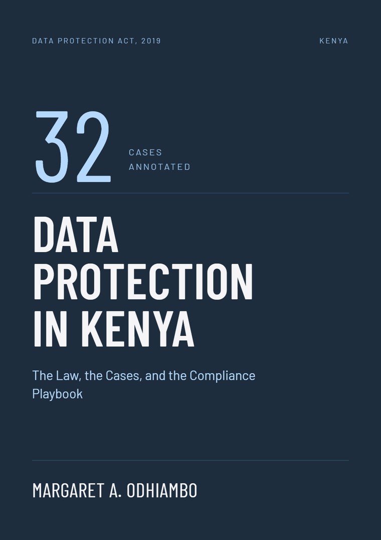 Data Protection in Kenya — the book cover
